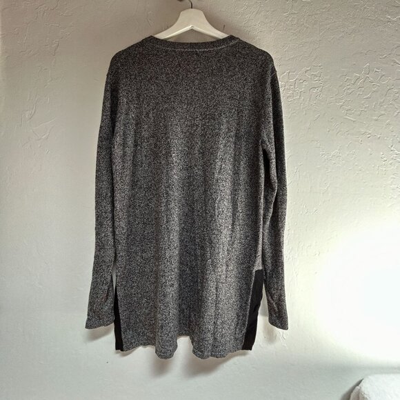 Smartwool Womens Shadow Pine Tunic Sweater XL Gray Long Sleeve V-Neck Pullover - Picture 2 of 8